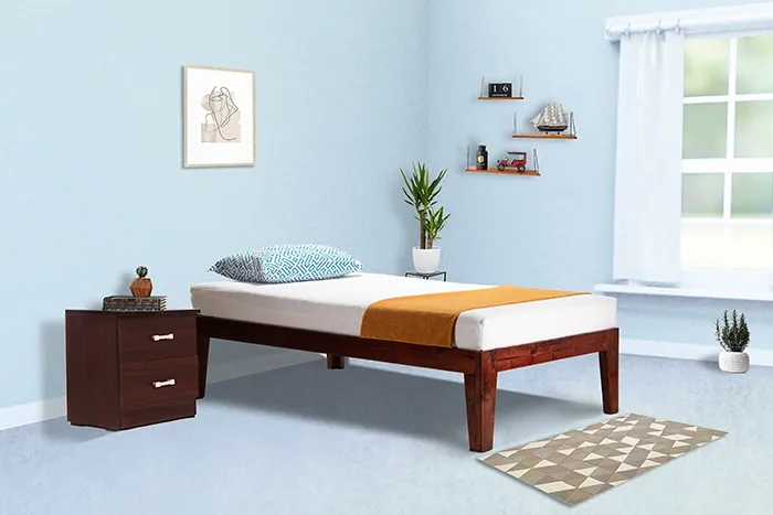 TR Teak Sleep Easy Single Bed Non Storage